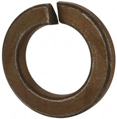 Value Collection - 7/8", 0.878" ID, 0.219" Thick Split Lock Washer - Grade 2 Spring Steel, Zinc Yellow Dichromate Finish, 0.878" Min ID, 0.894" Max ID, 1.459" Max OD - Benchmark Tooling