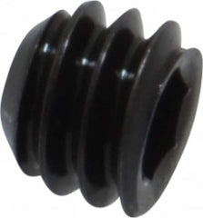 Holo-Krome - 1/4-20 UNC, 3/16" OAL, Cup Point Set Screw - Grade 8 Alloy Steel, 1/8" Key - Benchmark Tooling