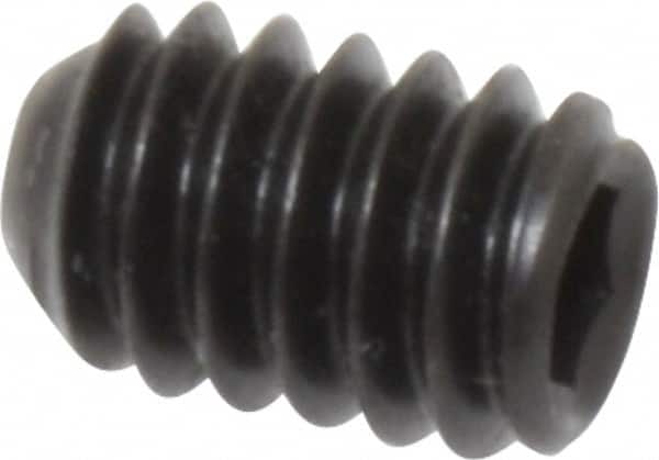 Holo-Krome - 1/4-20 UNC, 3/8" OAL, Cup Point Set Screw - Grade 8 Alloy Steel, 1/8" Key - Benchmark Tooling