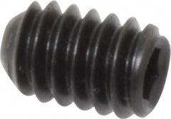 Holo-Krome - 1/4-20 UNC, 3/8" OAL, Cup Point Set Screw - Grade 8 Alloy Steel, 1/8" Key - Benchmark Tooling