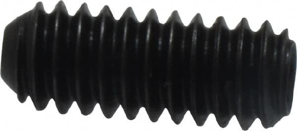 Holo-Krome - 1/4-20 UNC, 5/8" OAL, Cup Point Set Screw - Grade 8 Alloy Steel, 1/8" Key - Benchmark Tooling