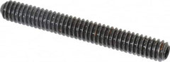 Holo-Krome - 1/4-20 UNC, 2" OAL, Cup Point Set Screw - Grade 8 Alloy Steel, 1/8" Key - Benchmark Tooling
