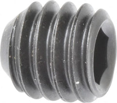 Holo-Krome - 5/16-18 UNC, 5/16" OAL, Cup Point Set Screw - Grade 8 Alloy Steel, 5/32" Key - Benchmark Tooling