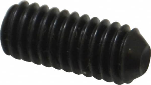 Holo-Krome - 5/16-18 UNC, 3/4" OAL, Cup Point Set Screw - Grade 8 Alloy Steel, 5/32" Key - Benchmark Tooling