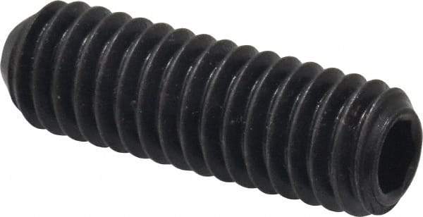 Holo-Krome - 5/16-18 UNC, 1" OAL, Cup Point Set Screw - Grade 8 Alloy Steel, 5/32" Key - Benchmark Tooling