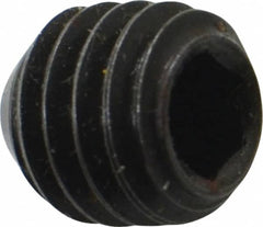 Holo-Krome - 3/8-16 UNC, 3/8" OAL, Cup Point Set Screw - Grade 8 Alloy Steel, 3/16" Key - Benchmark Tooling