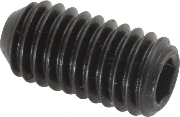 Holo-Krome - 3/8-16 UNC, 3/4" OAL, Cup Point Set Screw - Grade 8 Alloy Steel, 3/16" Key - Benchmark Tooling