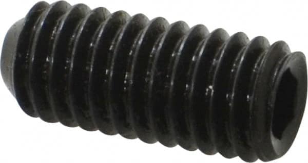 Holo-Krome - 3/8-16 UNC, 7/8" OAL, Cup Point Set Screw - Grade 8 Alloy Steel, 3/16" Key - Benchmark Tooling