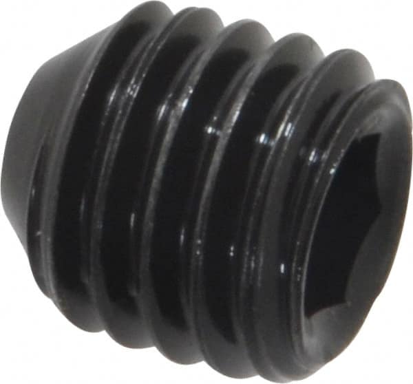 Holo-Krome - 1/2-13 UNC, 1/2" OAL, Cup Point Set Screw - Grade 8 Alloy Steel, 1/4" Key - Benchmark Tooling