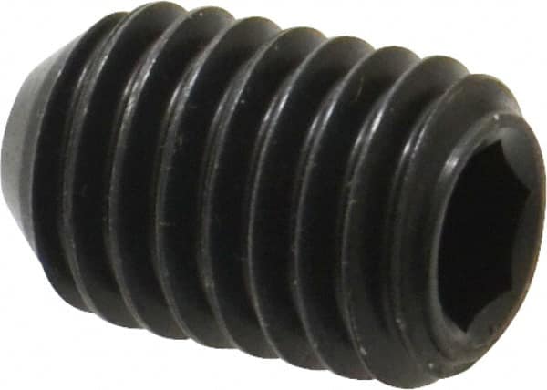 Holo-Krome - 1/2-13 UNC, 3/4" OAL, Cup Point Set Screw - Grade 8 Alloy Steel, 1/4" Key - Benchmark Tooling