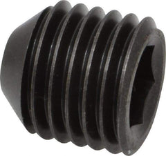 Holo-Krome - 1-8 UNC, 1" OAL, Cup Point Set Screw - Grade 8 Alloy Steel, 9/16" Key - Benchmark Tooling