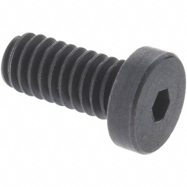 Value Collection - M5x0.80 Metric Coarse Hex Socket Drive, Low Socket Cap Screw - Grade 10.9 Alloy Steel, Black Oxide Finish, Fully Threaded, 20mm Length Under Head - Benchmark Tooling