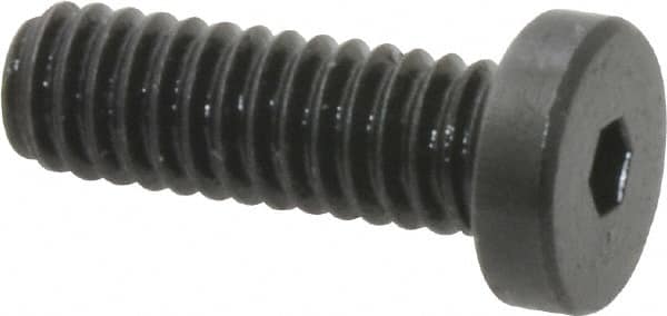 Holo-Krome - #8-32 UNC Hex Socket Drive, Low Socket Cap Screw - Alloy Steel, Black Oxide Finish, Fully Threaded, 1/2" Length Under Head - Benchmark Tooling