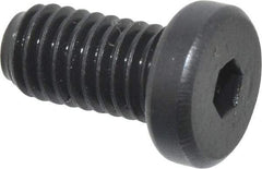 Holo-Krome - #10-32 UNF Hex Socket Drive, Low Socket Cap Screw - Alloy Steel, Black Oxide Finish, Fully Threaded, 3/8" Length Under Head - Benchmark Tooling