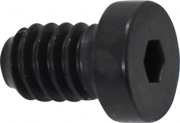 Holo-Krome - 1/4-20 UNC Hex Socket Drive, Low Socket Cap Screw - Alloy Steel, Black Oxide Finish, Fully Threaded, 3/8" Length Under Head - Benchmark Tooling