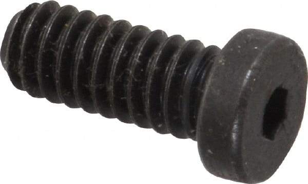 Holo-Krome - 1/4-20 UNC Hex Socket Drive, Low Socket Cap Screw - Alloy Steel, Black Oxide Finish, Fully Threaded, 5/8" Length Under Head - Benchmark Tooling