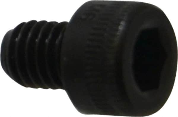 Holo-Krome - M6x1.00 Metric Coarse Hex Socket Drive, Socket Cap Screw - Grade 12.9 Alloy Steel, Black Oxide Finish, Fully Threaded, 8mm Length Under Head - Benchmark Tooling