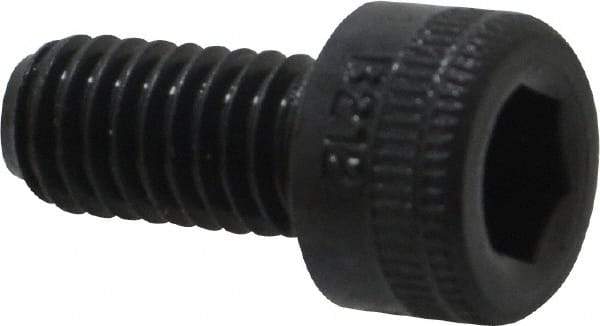Holo-Krome - M6x1.00 Metric Coarse Hex Socket Drive, Socket Cap Screw - Grade 12.9 Alloy Steel, Black Oxide Finish, Fully Threaded, 12mm Length Under Head - Benchmark Tooling