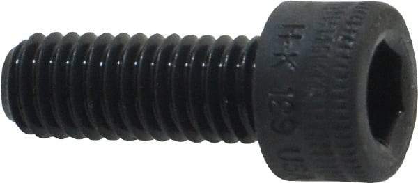 Holo-Krome - M6x1.00 Metric Coarse Hex Socket Drive, Socket Cap Screw - Grade 12.9 Alloy Steel, Black Oxide Finish, Fully Threaded, 16mm Length Under Head - Benchmark Tooling
