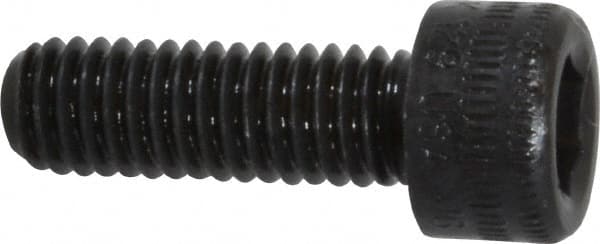 Holo-Krome - M6x1.00 Metric Coarse Hex Socket Drive, Socket Cap Screw - Grade 12.9 Alloy Steel, Black Oxide Finish, Fully Threaded, 18mm Length Under Head - Benchmark Tooling