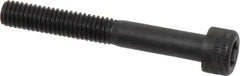 Holo-Krome - M6x1.00 Metric Coarse Hex Socket Drive, Socket Cap Screw - Grade 12.9 Alloy Steel, Black Oxide Finish, Partially Threaded, 45mm Length Under Head - Benchmark Tooling