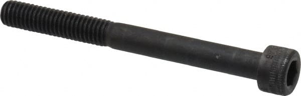 Holo-Krome - M6x1.00 Metric Coarse Hex Socket Drive, Socket Cap Screw - Grade 12.9 Alloy Steel, Black Oxide Finish, Partially Threaded, 60mm Length Under Head - Benchmark Tooling