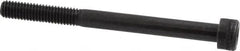 Holo-Krome - M6x1.00 Metric Coarse Hex Socket Drive, Socket Cap Screw - Grade 12.9 Alloy Steel, Black Oxide Finish, Partially Threaded, 70mm Length Under Head - Benchmark Tooling