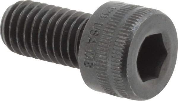 Holo-Krome - M8x1.25 Metric Coarse Hex Socket Drive, Socket Cap Screw - Grade 12.9 Alloy Steel, Black Oxide Finish, Fully Threaded, 16mm Length Under Head - Benchmark Tooling