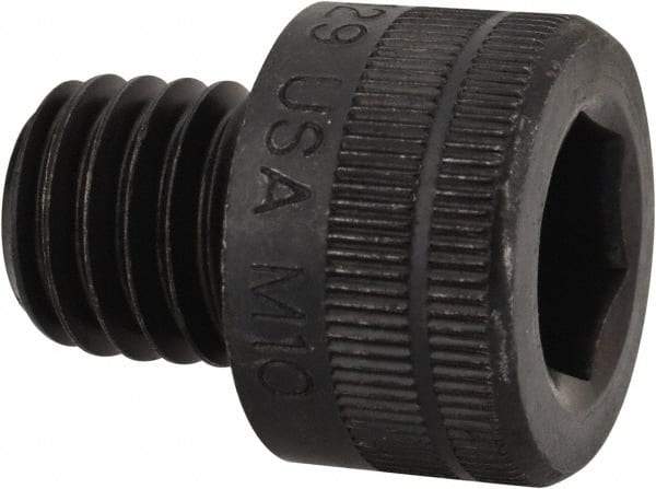 Holo-Krome - M10x1.50 Metric Coarse Hex Socket Drive, Socket Cap Screw - Grade 12.9 Alloy Steel, Black Oxide Finish, Fully Threaded, 10mm Length Under Head - Benchmark Tooling