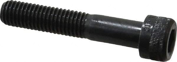 Holo-Krome - M10x1.50 Metric Coarse Hex Socket Drive, Socket Cap Screw - Grade 12.9 Alloy Steel, Black Oxide Finish, Partially Threaded, 55mm Length Under Head - Benchmark Tooling