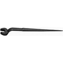 Williams - Open End Wrenches; Wrench Type: Spud Handle ; Tool Type: Standard ; Size (Inch): 1-5/16 ; Finish/Coating: Black ; Head Type: Single End ; Overall Length (Inch): 19 - Exact Industrial Supply