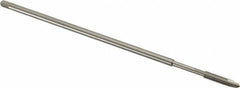 Hertel - #8-32 UNC 2 Flute H3 Bright Finish High Speed Steel Spiral Point Extension Tap - Plug Chamfer, 6" OAL, 2B Class of Fit - Benchmark Tooling