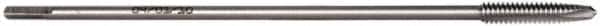Hertel - #6-32 UNC 2 Flute H3 Bright Finish High Speed Steel Spiral Point Extension Tap - Plug Chamfer, 4" OAL, 2B Class of Fit - Exact Industrial Supply