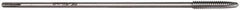 Hertel - #6-32 UNC 2 Flute H3 Bright Finish High Speed Steel Spiral Point Extension Tap - Plug Chamfer, 4" OAL, 2B Class of Fit - Exact Industrial Supply