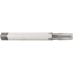 Hertel - 1/8-27 NPT, 4 Flute, Plug Chamfer, Bright Finish, High Speed Steel, Extension Pipe Tap - 4" OAL, 7/16" Shank Diam, 3/4" Thread Length, 0.328" Square Size - Benchmark Tooling