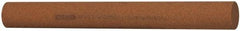 Norton - 6" Long x 5/8" Diam x 5/8" Thick, Aluminum Oxide Sharpening Stone - Round, Medium Grade - Benchmark Tooling