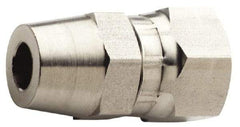Made in USA - 3/4 x 1/2" Grade 316L Stainless Steel Pipe Swivel - Female JIC x Butt Weld End Connections - Benchmark Tooling