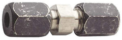 Made in USA - 3/4" OD, Grade 316Stainless Steel Union - 1-1/8" Hex, Comp x Comp Ends - Benchmark Tooling