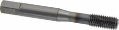 OSG - M8x1.25 Metric Coarse D5 Thread Limit Bottoming Thread Forming Tap - Powdered Metal High Speed Steel, TiCN Finish, 2-23/32" OAL, 1-1/8" Thread Length, Right Hand Thread, Series EXOTAP NRT - Benchmark Tooling