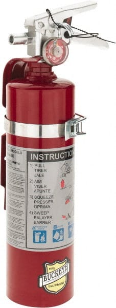 Buckeye Fire - 2.5 Lb, 1-A:10-B:C Rated, Dry Chemical Fire Extinguisher - Benchmark Tooling