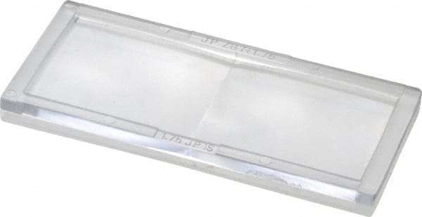 4-1/4 Inch Wide x 2 Inch High Window, Magnifier Welding Plate Clear
