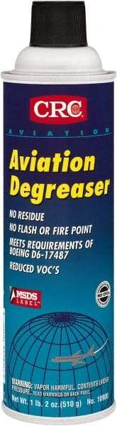 CRC - 20 oz Aerosol Aviation Degreaser - Aerosol, Halogenated - Benchmark Tooling