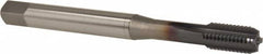 OSG - M8x1.25 Metric Coarse 6H 4 Flute TiCN Finish Powdered Metal Straight Flute Machine Tap - Bottoming, Right Hand Thread, 2-23/32" OAL, 1-1/8" Thread Length, D5 Limit, Oversize - Exact Industrial Supply