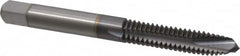 OSG - 1/4-20 UNC, 3 Flute, TiCN Finish, Powdered Metal Spiral Point Tap - Plug Chamfer, Right Hand Thread, 2-1/2" OAL, 1" Thread Length, 0.255" Shank Diam, 3B Class of Fit, Series 312TI - Exact Industrial Supply