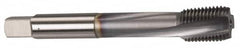 OSG - 7/16-20 UNF 3 Flute Modified Bottoming Spiral Flute Tap - Powdered Metal, TiCN Finish, 3-5/32" OAL, Right Hand Flute, Right Hand Thread, H5, Series EXOTAP VC-10TI - Benchmark Tooling