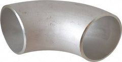 Merit Brass - 2" Grade 304L Stainless Steel Pipe 90° Long Radius Elbow - Butt Weld x Butt Weld End Connections - Benchmark Tooling