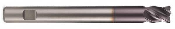 Kennametal - 3/4", 4 Flute, Single End, Solid Carbide, Corner Chamfer End Mill - 3-1/2" OAL, Right Hand Flute, 7/8" LOC, Right Hand Cut - Benchmark Tooling