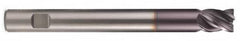 Kennametal - 3/4", 4 Flute, Single End, Solid Carbide, Corner Chamfer End Mill - 4" OAL, Right Hand Flute, 1-1/2" LOC, Right Hand Cut - Benchmark Tooling