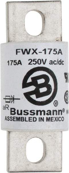 Cooper Bussmann - 250 VAC/VDC, 175 Amp, Fast-Acting Semiconductor/High Speed Fuse - Stud Mount Mount, 3-1/8" OAL, 200 (RMS), 50 at DC kA Rating, 1-7/32" Diam - Benchmark Tooling