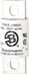 Cooper Bussmann - 250 VAC/VDC, 200 Amp, Fast-Acting Semiconductor/High Speed Fuse - Stud Mount Mount, 3-1/8" OAL, 200 (RMS), 50 at DC kA Rating, 1-7/32" Diam - Benchmark Tooling